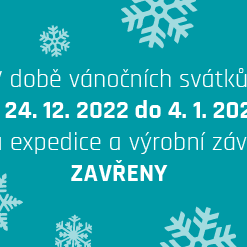 Zatvorenie výrobných závodov a expedičných skladov medzi vianočnými sviatkami