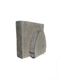 Záslepka pre žľab EUROPA univerzálna sivá