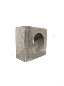 Záslepka s odtokom DN 125 pre žľab EUROPA sivá