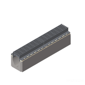 Liatinobetónový žľab EUROPA DN 150 sivý